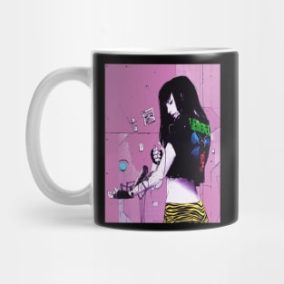 Cool Girl Vaporwave Cyberpunk Cool Tshirt Mug